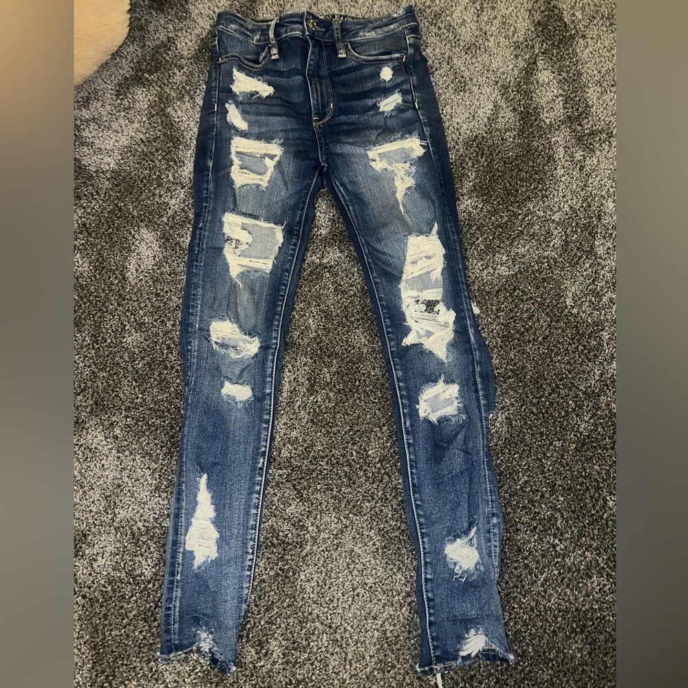 Ripped jeans, size 4 regular